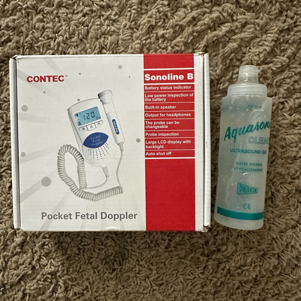 Contec Sonoline B Pocket Fetal Doppler with Gel